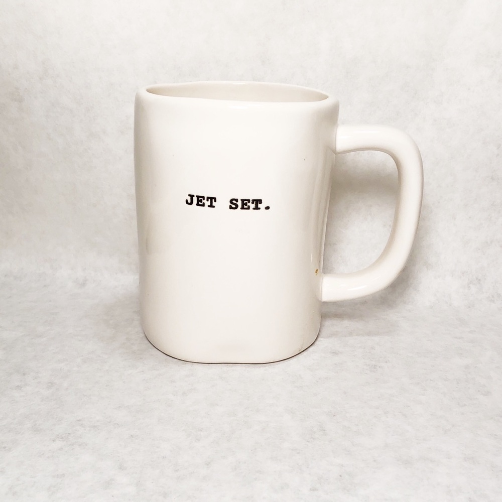 Classic Rae Dunn Ceramic Signature B&W Jetset Mug